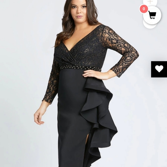 Mac Duggal V Neck Dress (16W)‼️ - Picture 4 of 10